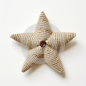Little Star: A Precise Nautical Detail In Knitted Tweed