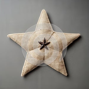 Little Star A Tweed Stuffed Star On A Clean Background