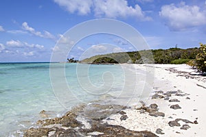 Little Stirrup Cay Empty Beach And Turquoise Color Waters