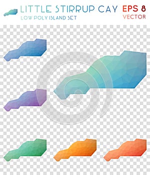 Little Stirrup Cay geometric polygonal maps.
