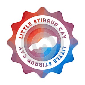 Little Stirrup Cay low poly logo.