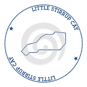 Little Stirrup Cay map sticker.