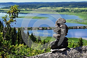 Little stone pyramids in Karelija