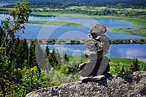 Little stone pyramids in Karelija