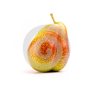 A little strange pear on a white background.