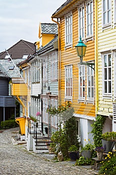 Little street in Bergen