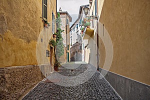 Little street in Orvieto, Italy, Toscana