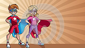 Little Super Kids Ray Light Background