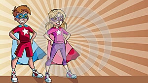 Little Super Kids Ray Light Background