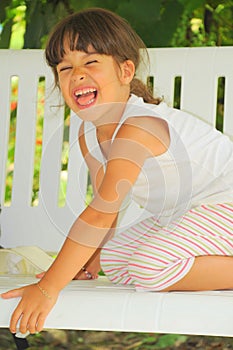 Little tiger (laughing girl portrait)