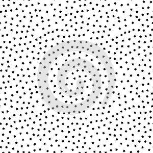 Seamless Stars black and white pattern photo