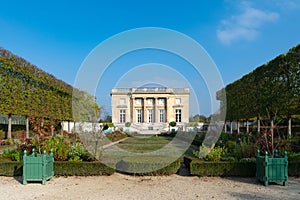 The little trianon in the park of the Palace of Versailles