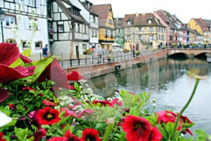 Little venice of colmar in france