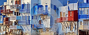 Little Venice detail, Mykonos photo