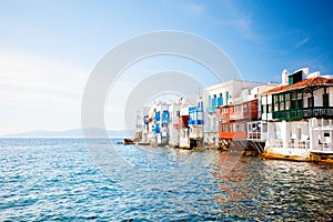 Little Venice on Mykonos island, Greece