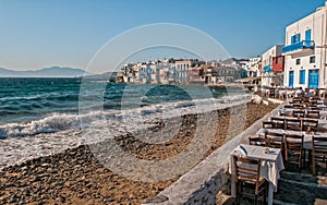 Little venice - Mykonos island, Greece.