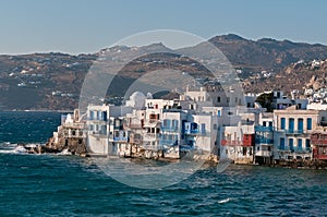 Little venice - Mykonos island, Greece.