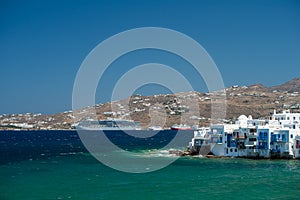 Little Venice Mykonos Island Greece Mykonos in summer time