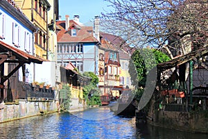 Little Venice in the Old town of Colmar, Alsace, France photo