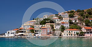 Little village of Assos at Kefalonia island in Greece