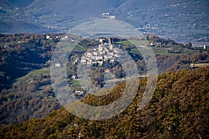 Little village of Castelfranco near Rieti, central Italy