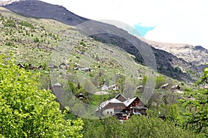 Little village Dormillouse, Ecrins National Park, France