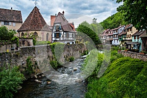 Little village Kaysersberg in France photo