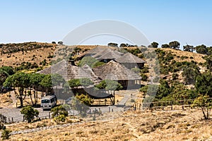 A little village in the Simien Mountains in Northern Ethiopia