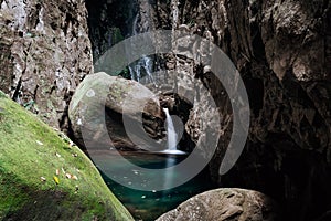 Little waterfall and secret swimming hole