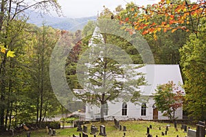 A little white church resided in the Appalachian mountains.