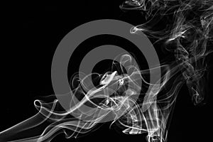 little white smoked realistic dry ice smoke cloud fog overlay abstract black