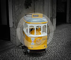 Little yellow tram photo