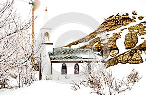 Littles church in the badlands. Drumheller,Alberta,Canada