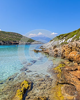 Livadaki Beach in Samos Island of Greece