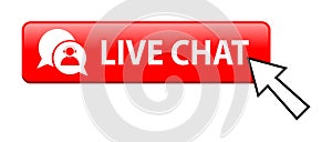 Live chat button
