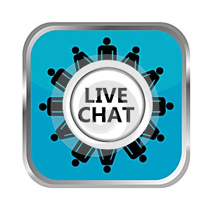 Live chat button