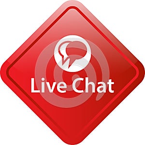 Live chat icon web button