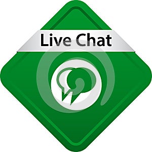 Live chat icon web button