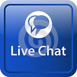 Live chat icon web button