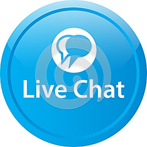 Live chat icon web button