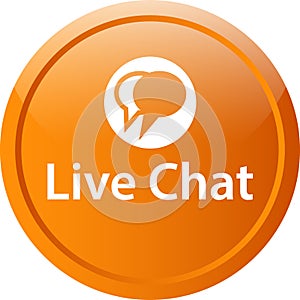 Live chat icon web button