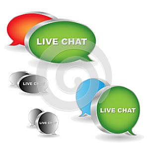 Live chat icons