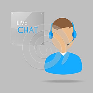 Live Chat Illustration