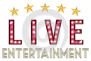 Live Entertainment Word Art