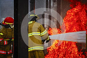 Live Fire Training Project at fire school