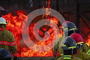 Live Fire Training Project at fire school