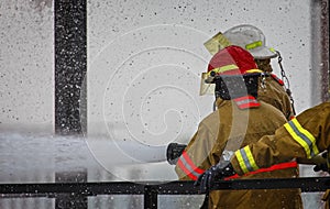Live Fire Training Project at fire school
