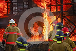 Live Fire Training Project at fire school