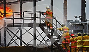 Live Fire Training Project at fire school