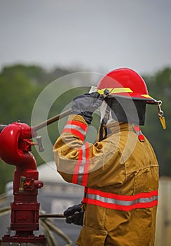 Live Fire Training Project at fire school